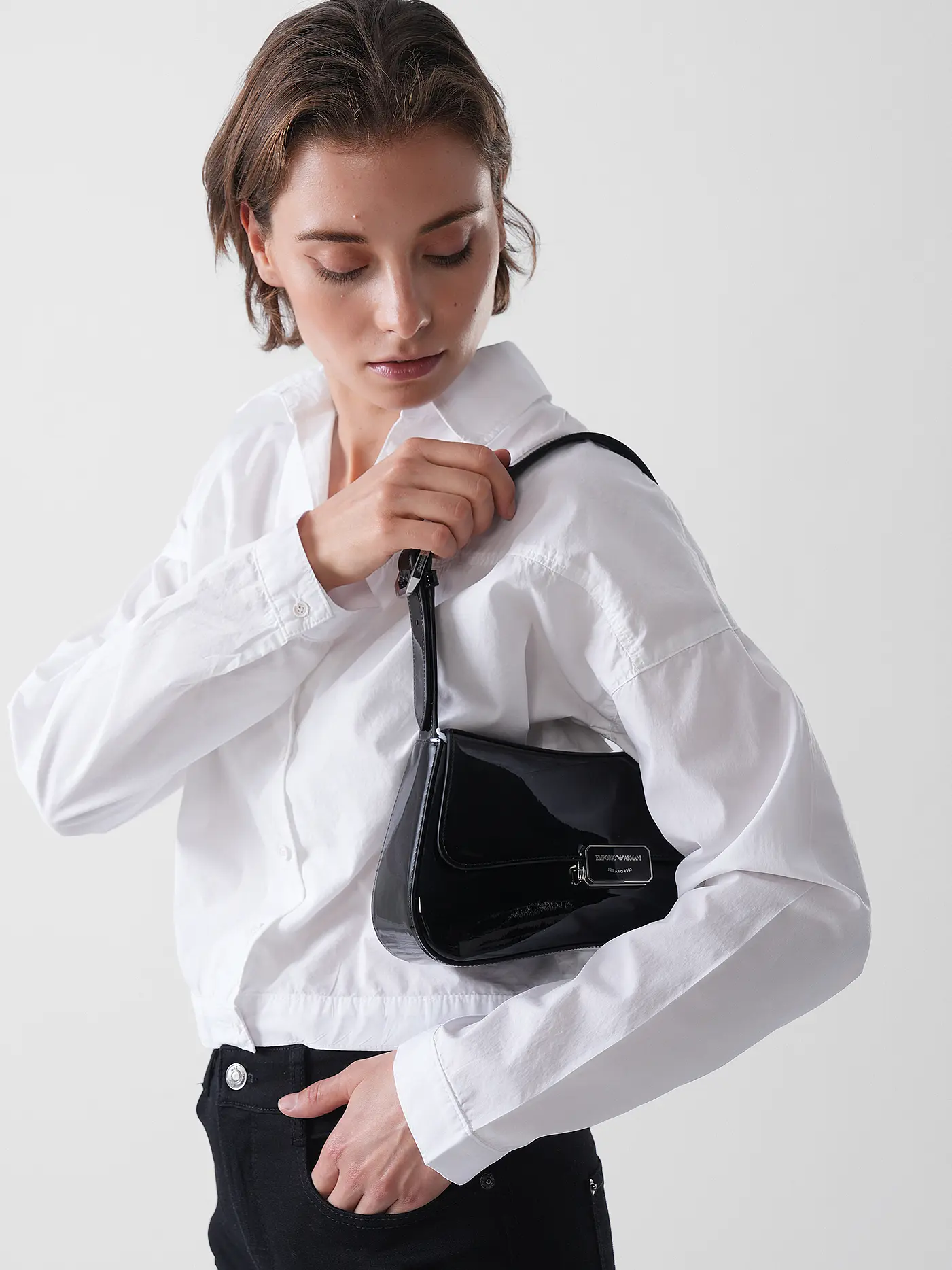 EMPORIO ARMANI | Ledertasche - Mini Bag CASSANDRA Medium | 